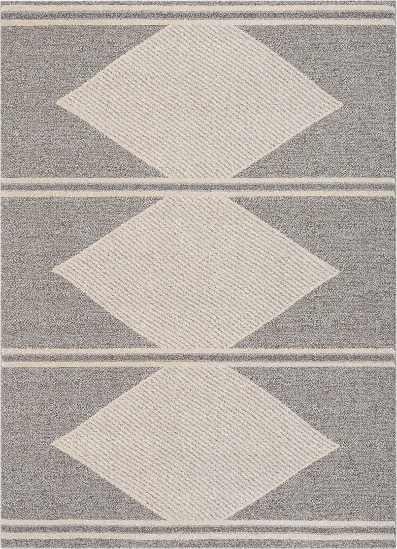 Well Woven Evie Tribal Diamond Medallion Pattern Taupe Looped Pile Rug Global 2 Well Woven Evie Tribal Diamond Medallion Pattern Taupe Looped Pile Rug Global