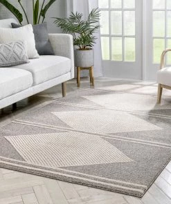 Well Woven Evie Tribal Diamond Medallion Pattern Taupe Looped Pile Rug Global 15 Well Woven Evie Tribal Diamond Medallion Pattern Taupe Looped Pile Rug Global