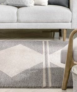 Well Woven Evie Tribal Diamond Medallion Pattern Taupe Looped Pile Rug Global 14 Well Woven Evie Tribal Diamond Medallion Pattern Taupe Looped Pile Rug Global