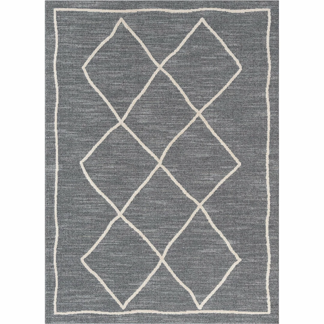 Well Woven Cora Moroccan Lattice Trellis Grey Looped Pile Rug Global 2 Well Woven Cora Moroccan Lattice Trellis Grey Looped Pile Rug Global
