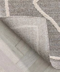 Well Woven Cora Moroccan Lattice Trellis Taupe Looped Pile Rug Global