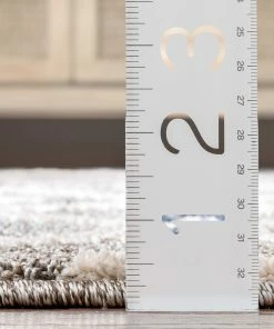 Well Woven Global Ailey Moroccan Lattice Trellis Ivory Looped Pile Rug