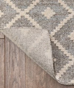 Well Woven Global Ailey Moroccan Lattice Trellis Ivory Looped Pile Rug