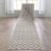 Well Woven Custom Size Runner Ailey Moroccan Lattice Trellis Ivory Choose Your Width X Choose Your Length Hallway Runner Rug