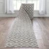 Well Woven Custom Size Runner Ailey Moroccan Lattice Trellis Grey Choose Your Width X Choose Your Length Hallway Runner Rug