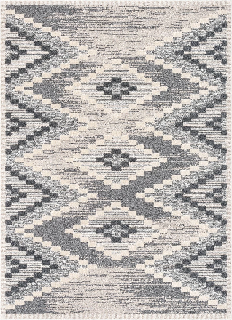 Well Woven Global Salena Southwestern Medallion Pattern Ivory Looped Pile Rug 2 Well Woven Global Salena Southwestern Medallion Pattern Ivory Looped Pile Rug