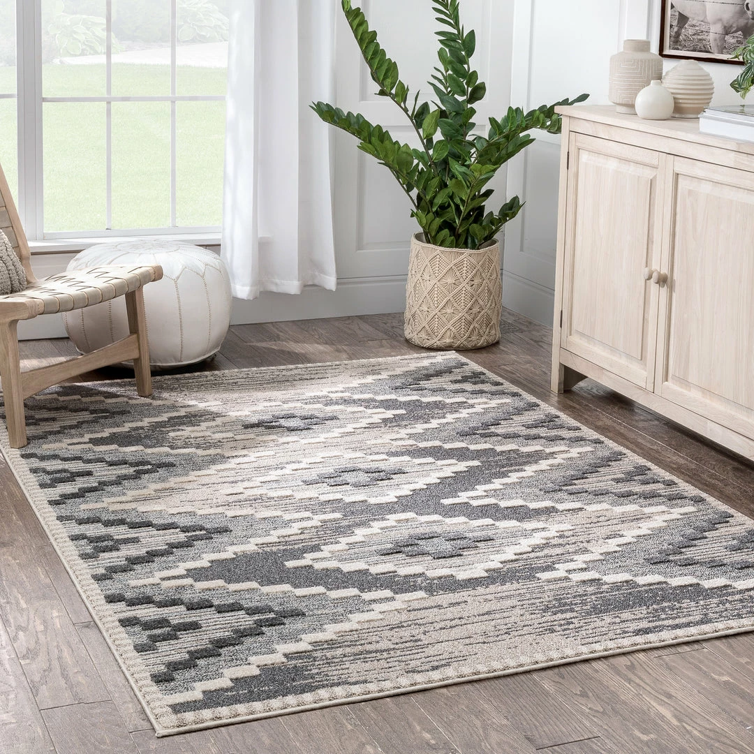 Well Woven Global Salena Southwestern Medallion Pattern Ivory Looped Pile Rug 7 Well Woven Global Salena Southwestern Medallion Pattern Ivory Looped Pile Rug