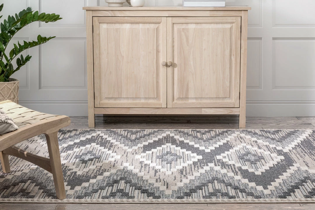 Well Woven Global Salena Southwestern Medallion Pattern Ivory Looped Pile Rug 6 Well Woven Global Salena Southwestern Medallion Pattern Ivory Looped Pile Rug