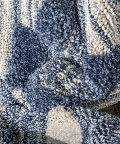 Well Woven Salena Southwestern Medallion Pattern Blue Looped Pile Rug Global