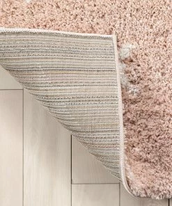 Well Woven Celestial Skies Modern Stars Pattern Pink Thick & Ultra Soft Kids Rug Shag