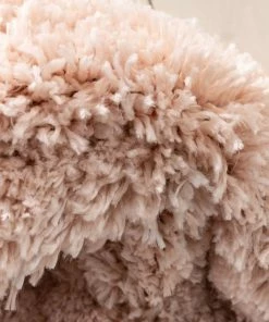 Well Woven Celestial Skies Modern Stars Pattern Pink Thick & Ultra Soft Kids Rug Shag