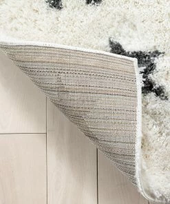 Well Woven Celestial Skies Modern Stars Pattern Ivory Grey Thick & Ultra Soft Kids Rug Shag