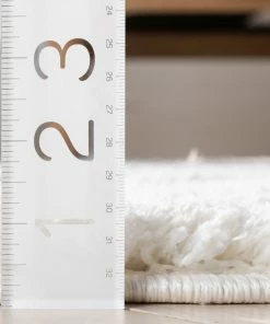 Well Woven Celestial Skies Modern Stars Pattern Ivory Grey Thick & Ultra Soft Kids Rug Shag