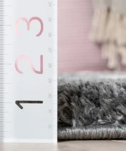 Well Woven Celestial Skies Modern Stars Pattern Grey Thick & Ultra Soft Kids Rug Grey & Silver