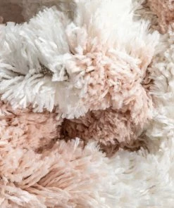 Well Woven Hearts Modern Heart Pattern Pink Thick & Ultra Soft Kids Rug Shag