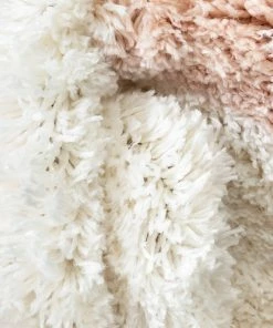 Well Woven Hearts Modern Heart Pattern Ivory Pink Thick & Ultra Soft Kids Rug