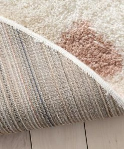 Well Woven Hearts Modern Heart Pattern Ivory Pink Thick & Ultra Soft Kids Rug