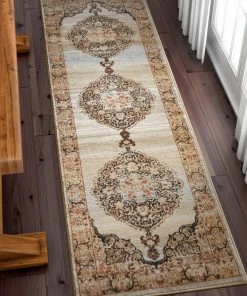 Well Woven Kashmir Red Traditional Rug 7'10
