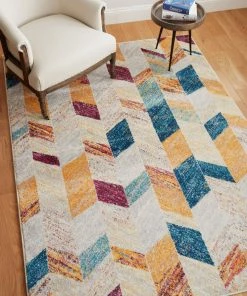Well Woven Penny Multi Modern Chevron Rug 20'' X 31'' Tribal