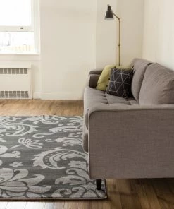 Well Woven Rosetta Grey Modern Rug Grey & Silver 7 Well Woven Rosetta Grey Modern Rug Grey & Silver