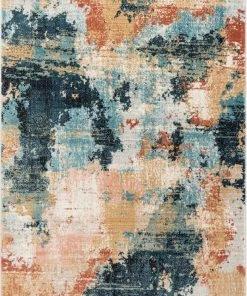 Well Woven Vintage Vento Bohemian Modern Abstract Distressed Multi Rug