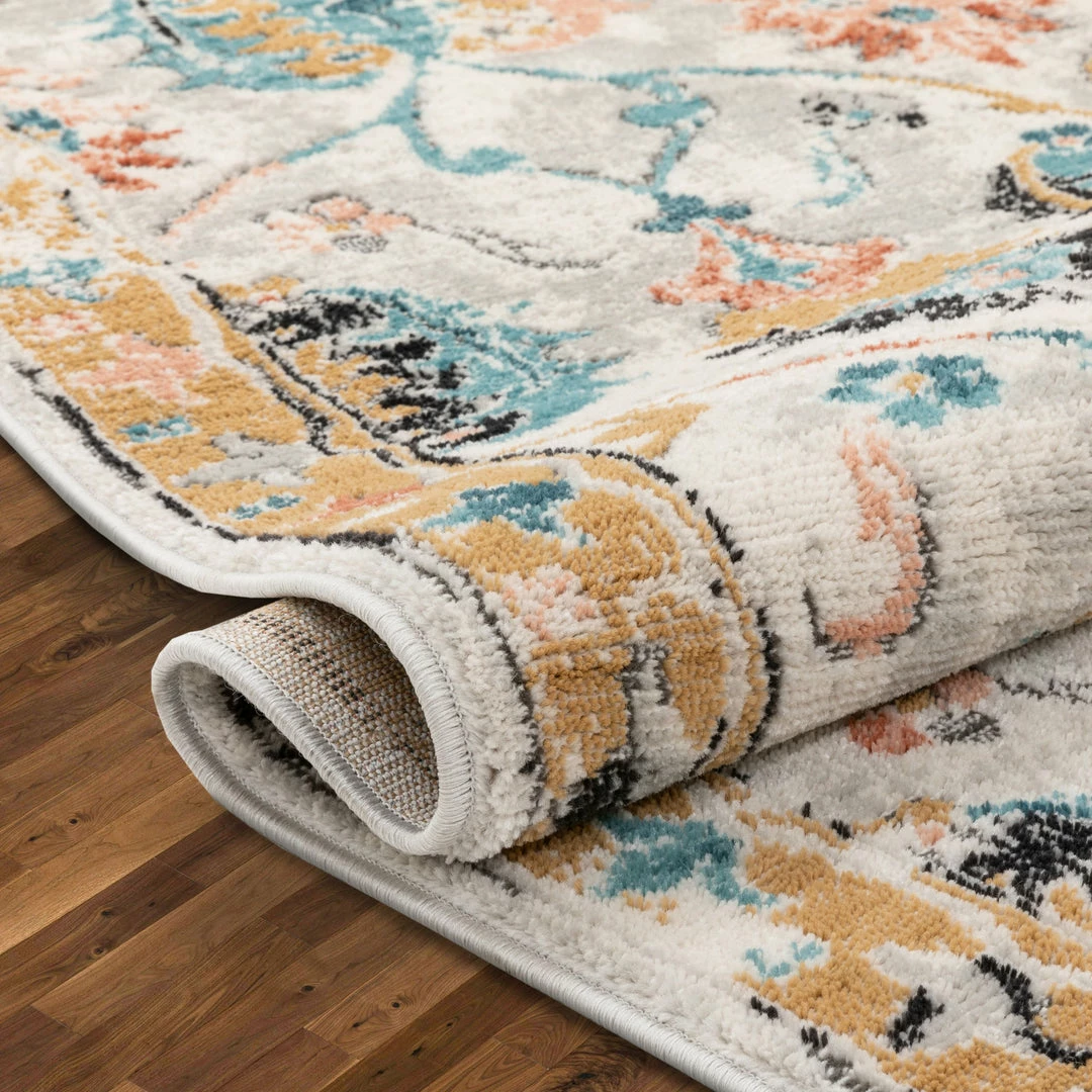 Well Woven Ivy Bohemian Vintage Oriental Botanical Beige Rug 6 Well Woven Ivy Bohemian Vintage Oriental Botanical Beige Rug