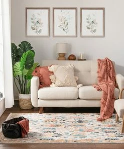 Well Woven Ivy Bohemian Vintage Oriental Botanical Beige Rug 20 Well Woven Ivy Bohemian Vintage Oriental Botanical Beige Rug