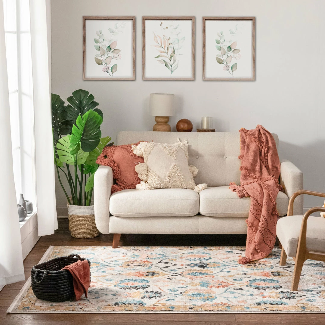 Well Woven Ivy Bohemian Vintage Oriental Botanical Beige Rug 10 Well Woven Ivy Bohemian Vintage Oriental Botanical Beige Rug