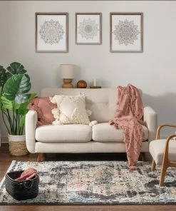 Well Woven Maura Bohemian Vintage Medallion Oriental Black Rug