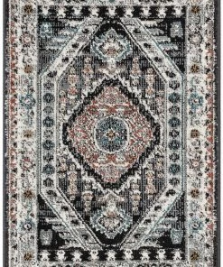 Well Woven Global Julita Vintage Bohemian Aztec Tribal Black Rug