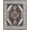 Well Woven Global Julita Vintage Bohemian Aztec Tribal Black Rug