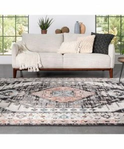 Well Woven Global Julita Vintage Bohemian Aztec Tribal Black Rug