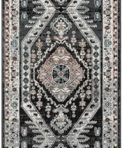 Well Woven Global Julita Vintage Bohemian Aztec Tribal Black Rug