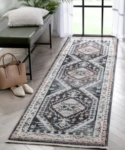 Well Woven Global Julita Vintage Bohemian Aztec Tribal Black Rug