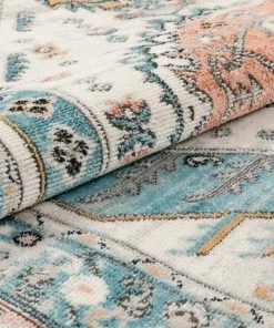 Well Woven Vintage Julita Custom Size Runner Medallion Oriental Blue Choose Your Width X Choose Your Length Hallway Runner Rug