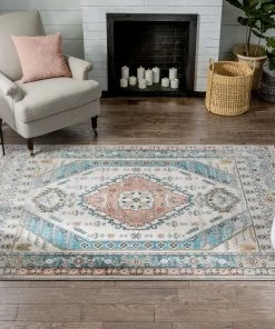 Well Woven Jane Vintage Bohemian Aztec Tribal Blue Rug Global 36 Well Woven Jane Vintage Bohemian Aztec Tribal Blue Rug Global