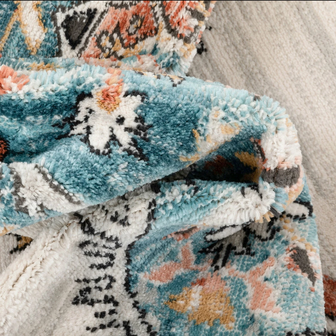 Well Woven Manor Vintage Bohemian Medallion Oriental Blue Rug 8 Well Woven Manor Vintage Bohemian Medallion Oriental Blue Rug