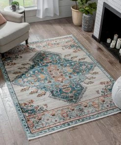 Well Woven Manor Vintage Bohemian Medallion Oriental Blue Rug 15 Well Woven Manor Vintage Bohemian Medallion Oriental Blue Rug