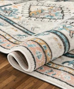 Well Woven Valeria Bohemian Vintage Oriental Botanical Blue Rug