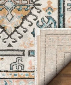 Well Woven Valeria Bohemian Vintage Oriental Botanical Blue Rug