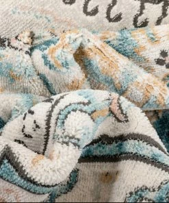 Well Woven Valeria Bohemian Vintage Oriental Botanical Blue Rug