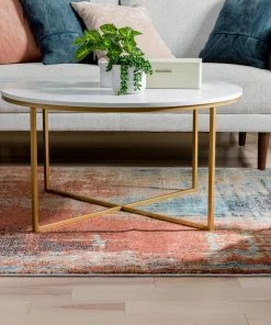 Well Woven Regen Bohemian Modern Abstract Distressed Multi Rug