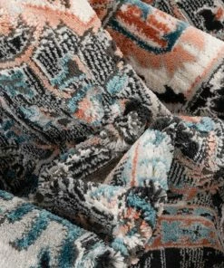 Well Woven Minos Vintage Bohemian Oriental Floral Black Rug