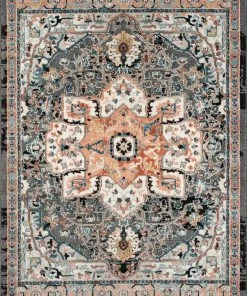 Well Woven Minos Vintage Bohemian Oriental Floral Black Rug