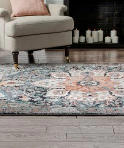 Well Woven Minos Vintage Bohemian Oriental Floral Black Rug