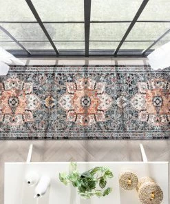 Well Woven Minos Vintage Bohemian Oriental Floral Black Rug