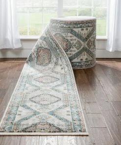 Well Woven Vintage Julita Custom Size Runner Medallion Oriental Blue Choose Your Width X Choose Your Length Hallway Runner Rug 12 Well Woven Vintage Julita Custom Size Runner Medallion Oriental Blue Choose Your Width X Choose Your Length Hallway Runner Rug