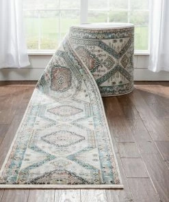 Well Woven Vintage Julita Custom Size Runner Medallion Oriental Blue Choose Your Width X Choose Your Length Hallway Runner Rug 15 Well Woven Vintage Julita Custom Size Runner Medallion Oriental Blue Choose Your Width X Choose Your Length Hallway Runner Rug