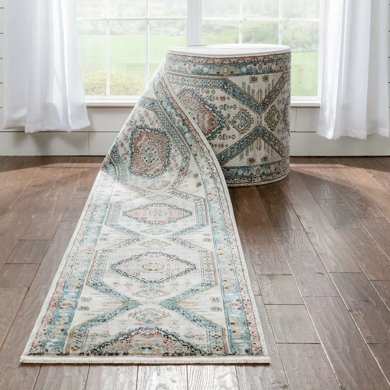 Well Woven Vintage Julita Custom Size Runner Medallion Oriental Blue Choose Your Width X Choose Your Length Hallway Runner Rug 8 Well Woven Vintage Julita Custom Size Runner Medallion Oriental Blue Choose Your Width X Choose Your Length Hallway Runner Rug