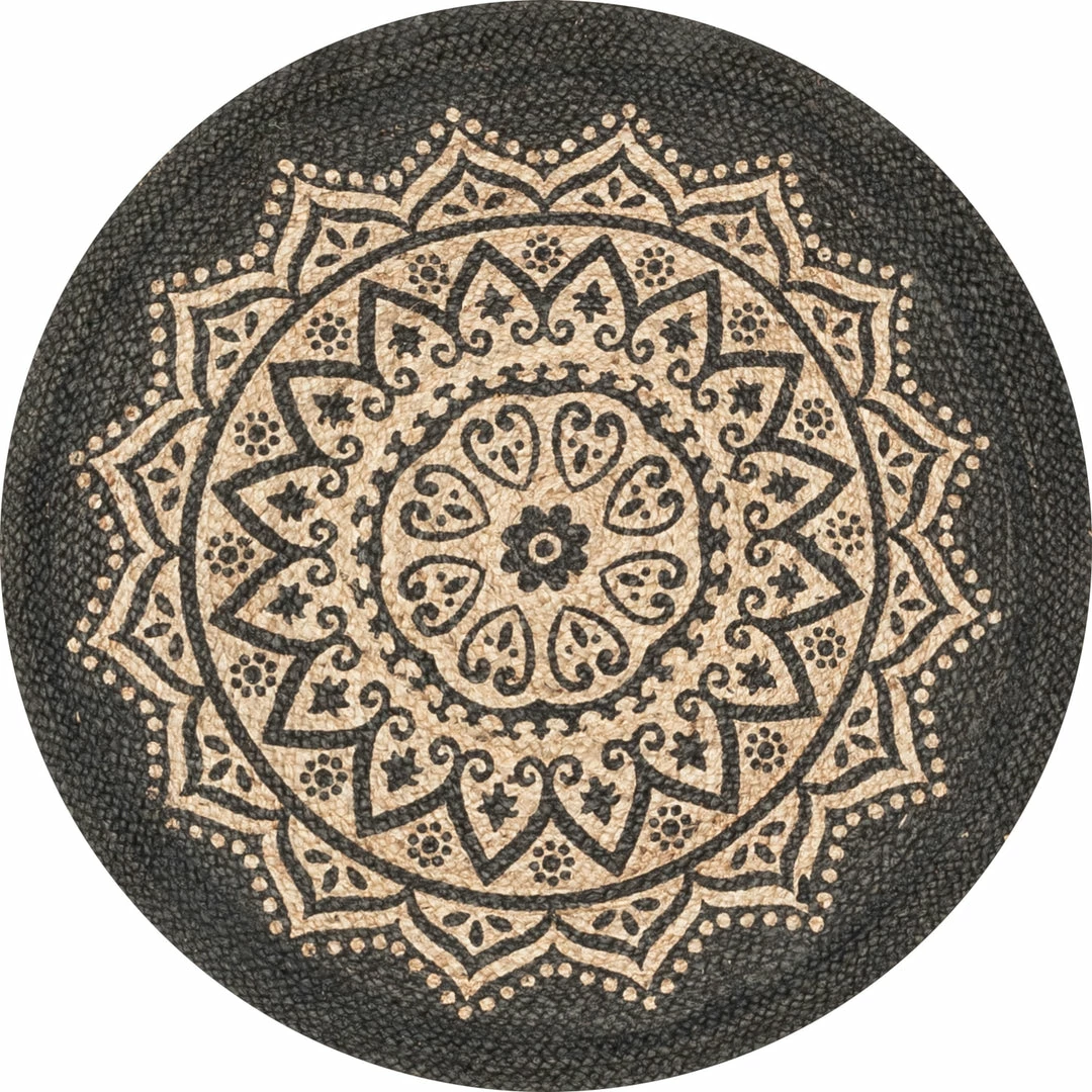 Well Woven Kiera Bohemian Tribal Hand-Braided Jute Black Natural Rug Jute + Natural 6 Well Woven Kiera Bohemian Tribal Hand-Braided Jute Black Natural Rug Jute + Natural